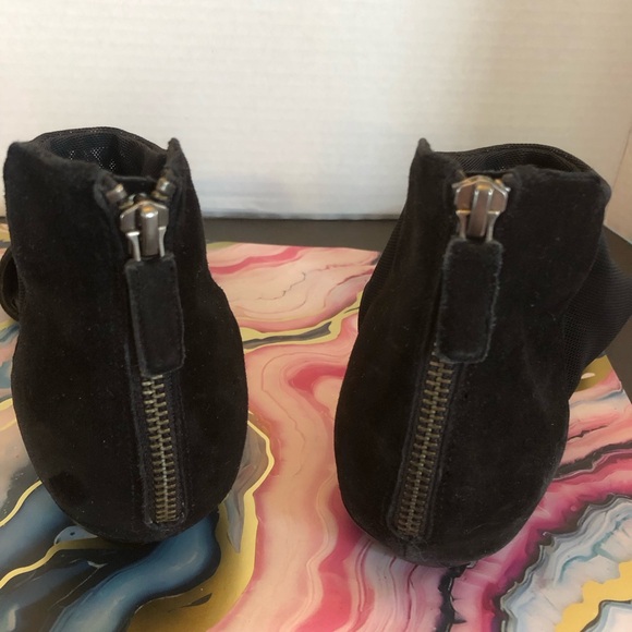 9 Eileen Fisher Hilly d'Orsay Flats in Black Suede - Picture 5 of 8